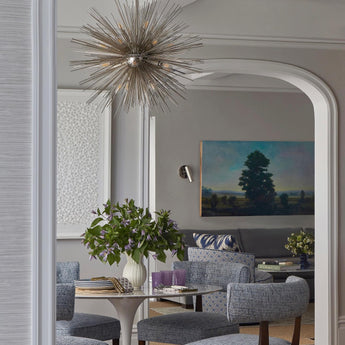 Strada Large Round Chandelier, a premium Chandelier light by Visual Comfort & Co. Close - up image of its design.