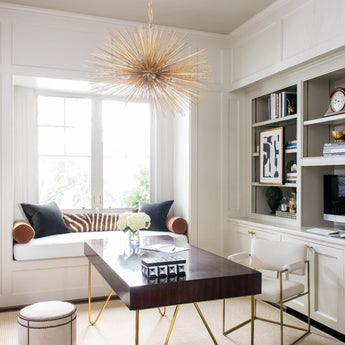 Strada Large Oval Chandelier, a premium Chandelier light by Visual Comfort & Co. Close - up image of its design.