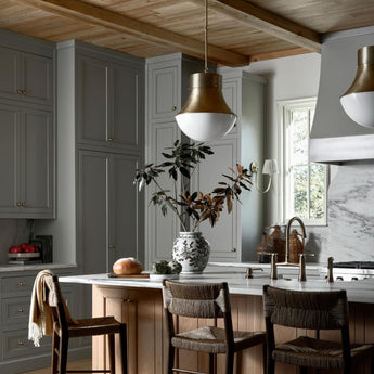Precision Large Pendant, a premium Pendant light by Visual Comfort & Co. Close - up image of its design.
