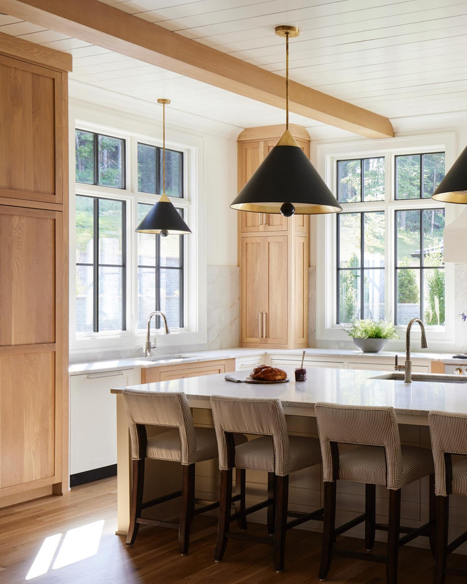 Cleo Pendant, a premium Pendant light by Visual Comfort & Co. Close - up image of its design.