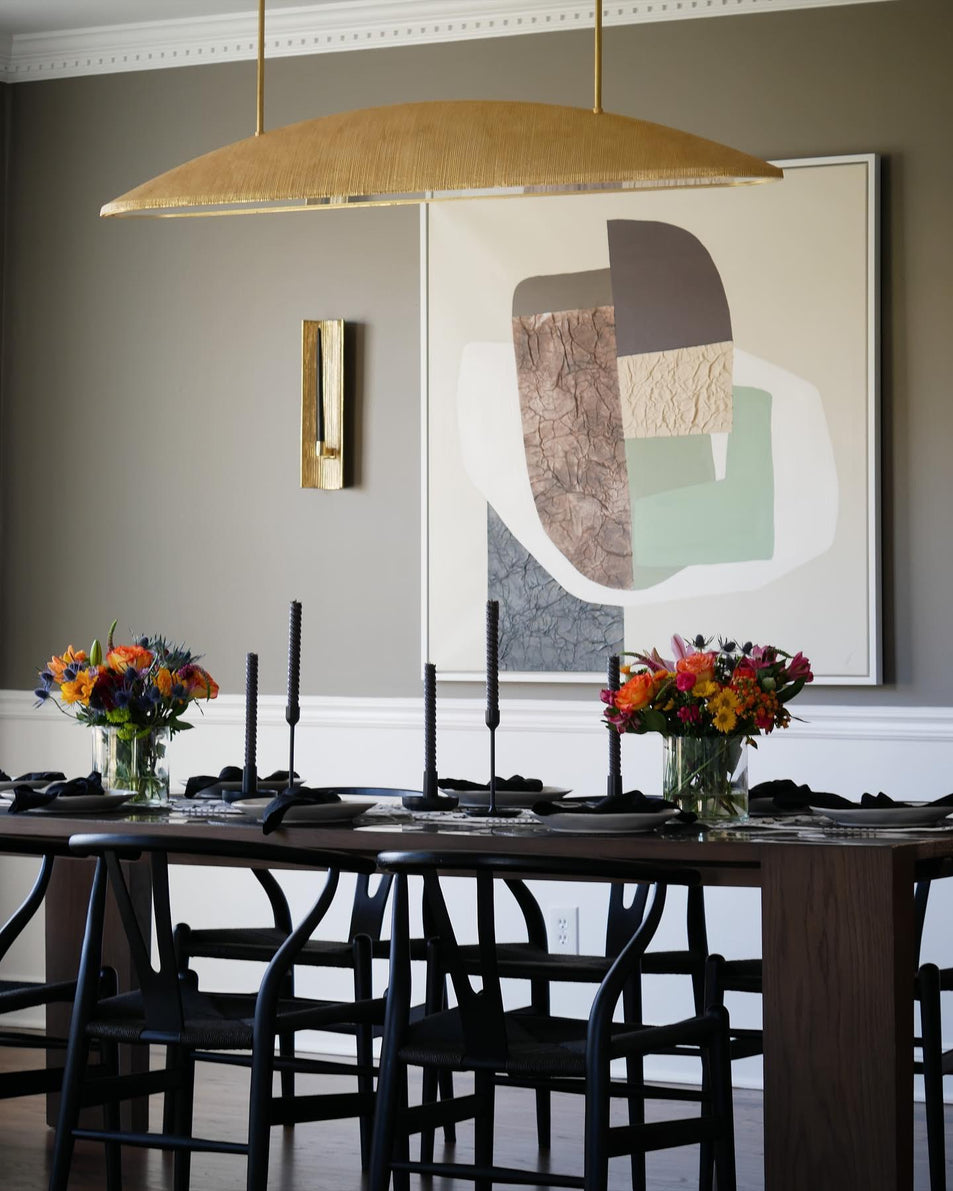 Utopia Large Linear Pendant, a premium Linear light by Visual Comfort & Co. Close - up image of its design.