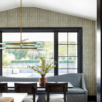 Rousseau Grande Eight Light Articulating Chandelier, a premium Chandelier light by Visual Comfort & Co. Close - up image of its design.