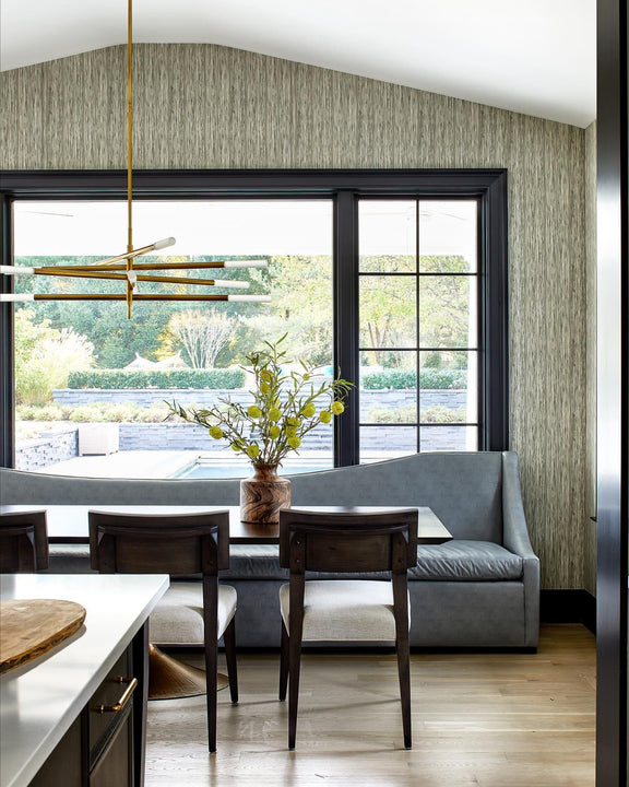 Rousseau Grande Eight Light Articulating Chandelier, a premium Chandelier light by Visual Comfort & Co. Close - up image of its design.