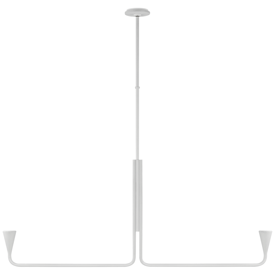 Brassica Large Linear Chandelier, a premium Linear light by Visual Comfort & Co. Close - up image of its design.