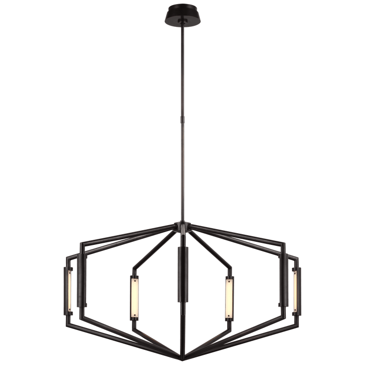 Appareil 40" Low Profile Chandelier, a premium Chandelier light by Visual Comfort & Co. Close - up image of its design.