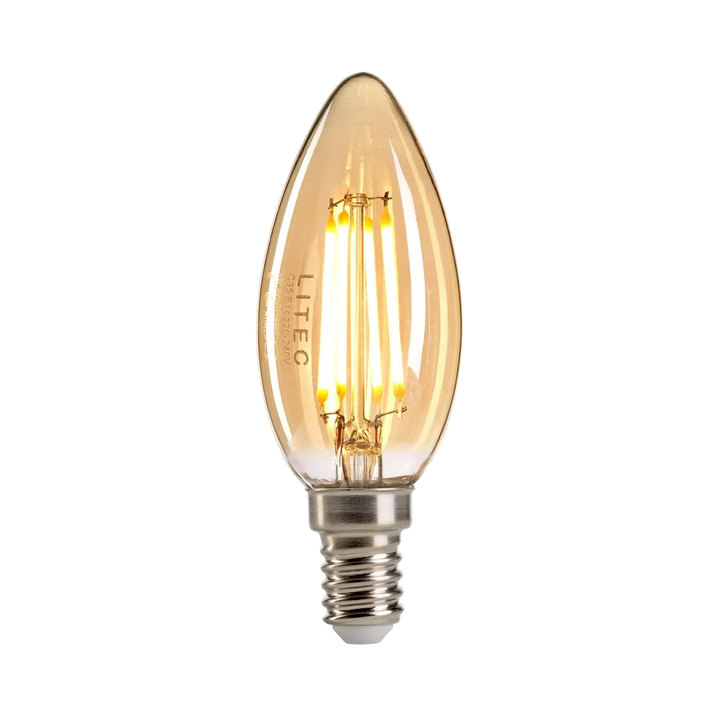 Amber Candle LED E14 Lamp
