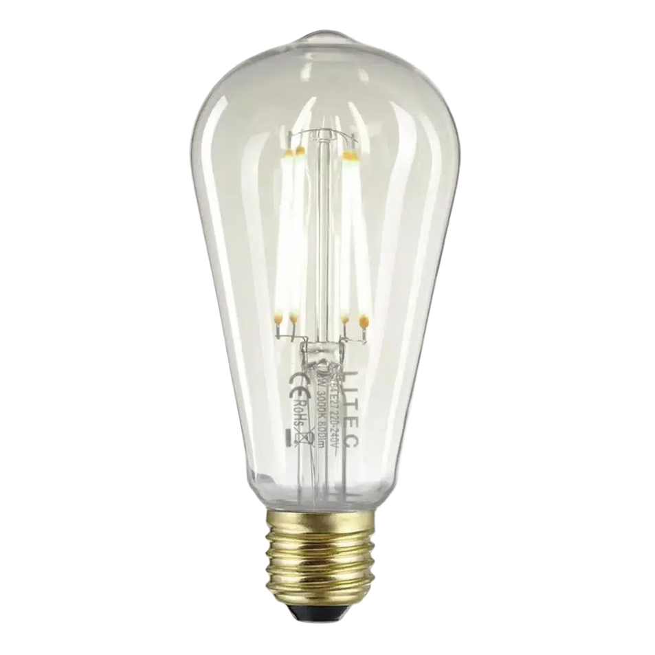 Lampadina LED E27 Edison Trasparente