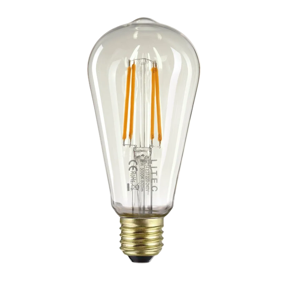 Lampadina LED E27 Edison Trasparente