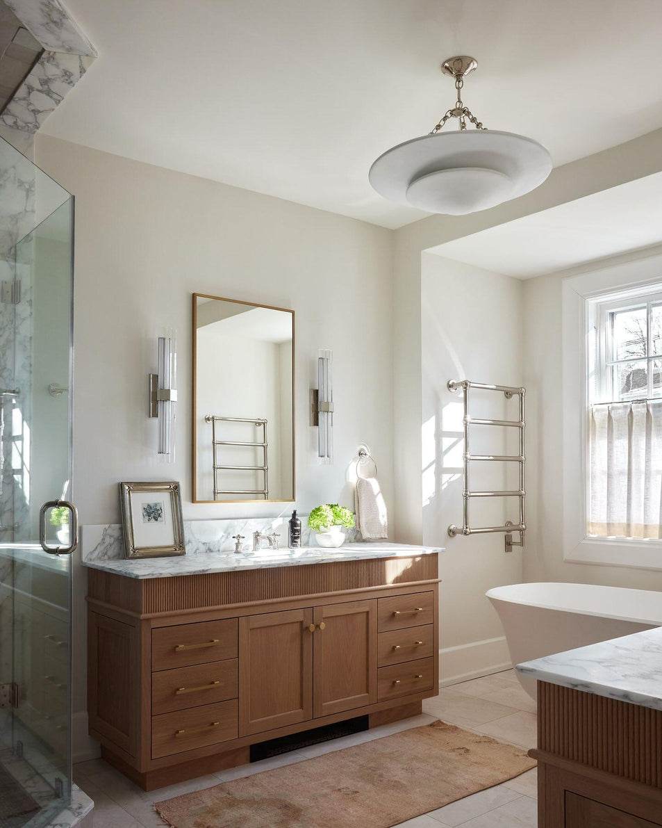 Fascio 24" Sconce, a premium Decorative light by Visual Comfort & Co. Close - up image of its design.