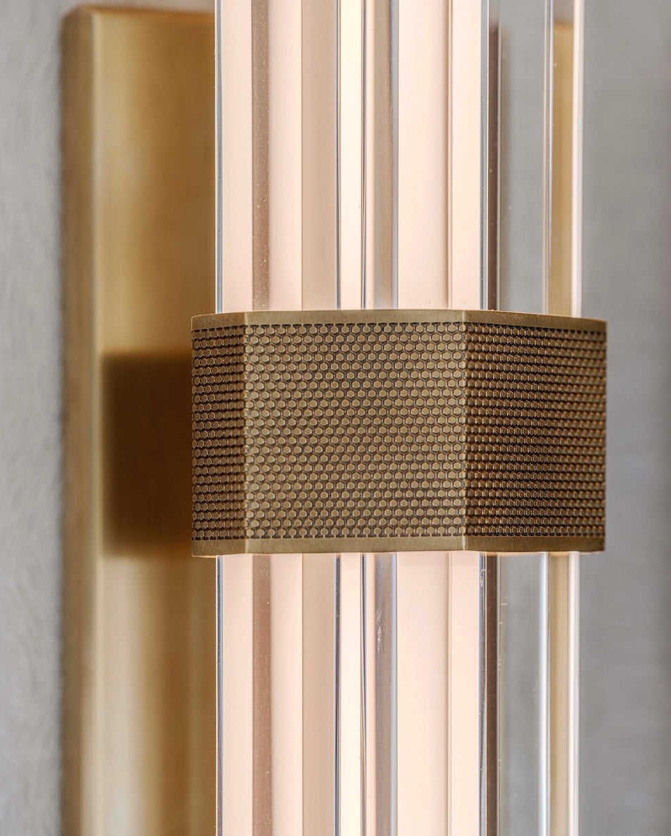 Fascio 24" Sconce, a premium Decorative light by Visual Comfort & Co. Close - up image of its design.