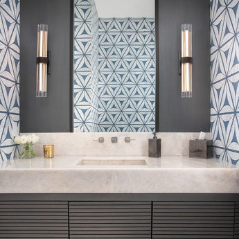 Fascio 24" Sconce, a premium Decorative light by Visual Comfort & Co. Close - up image of its design.