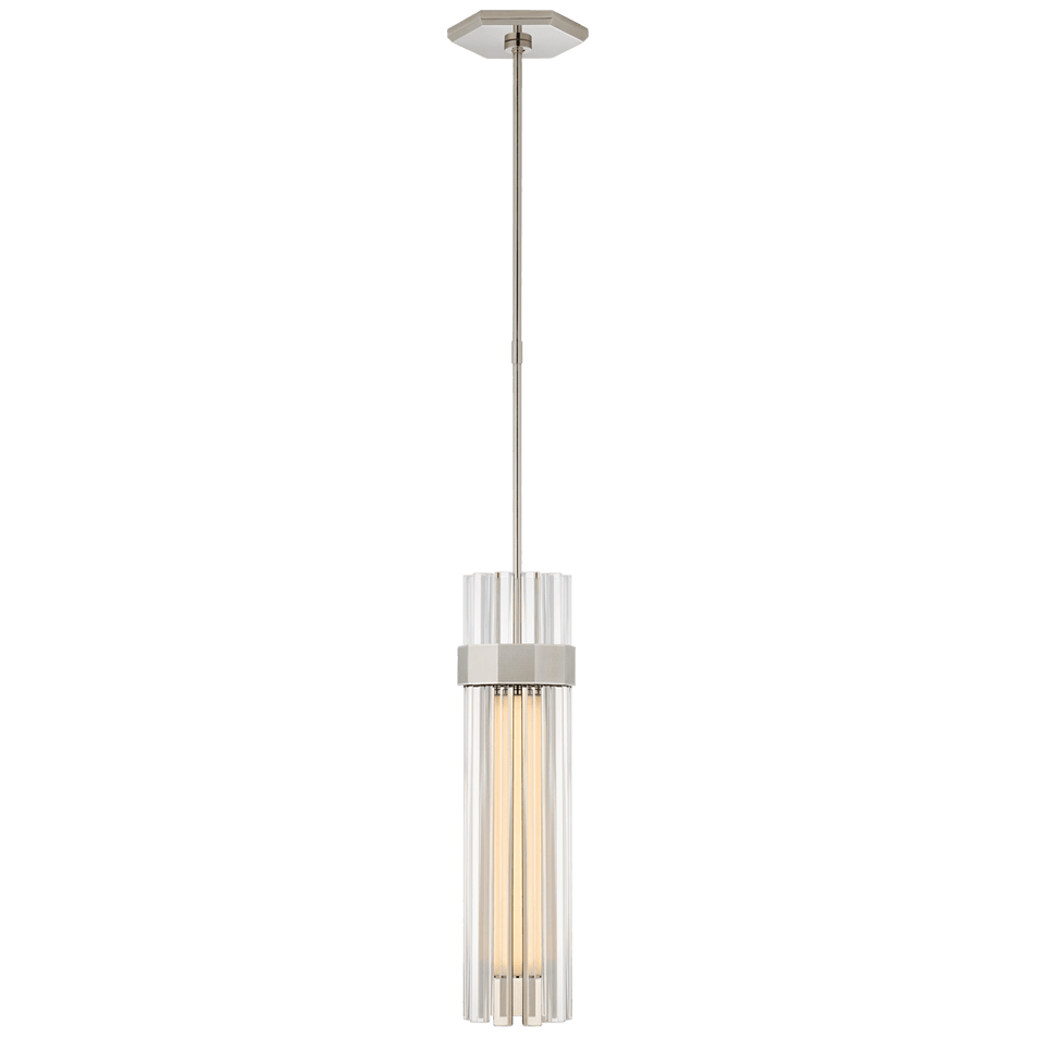 Fascio Medium Pendant, a premium Pendant light by Visual Comfort & Co. Close - up image of its design.