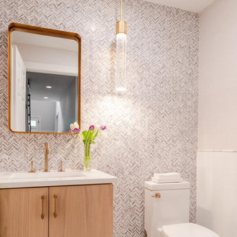 Fascio Single Pendant, a premium Pendant light by Visual Comfort & Co. Close - up image of its design.