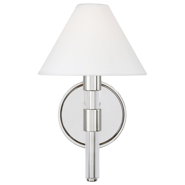 Robert Sconce, a premium Bath light by Visual Comfort & Co. Close - up image of its design.