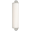 Polished Nickel / White Glass