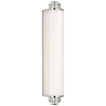 Percy 21" Linear Bath Sconce in Polished Nickel with White Glass