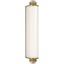 Soft Brass / White Glass