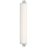 Percy 29" Linear Bath Sconce in Polished Nickel with White Glass