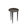 Tavolino da salotto con piano in marmo / 90x65cm
