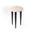 Small Lounge Table With Wooden Top / 90x65cm