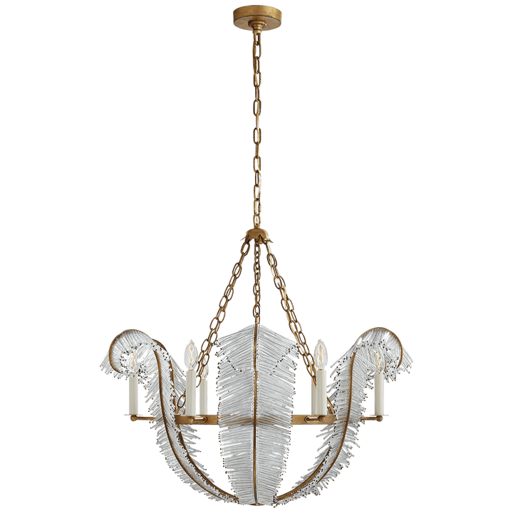 Calais 34" Chandelier, a premium Chandelier light by Visual Comfort & Co. Close - up image of its design.