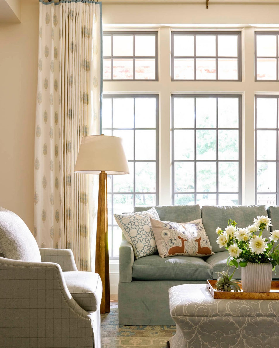 Fluted Spire Floor Lamp, a premium Decorative light by Visual Comfort & Co. Close - up image of its design.