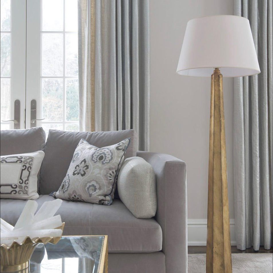 Fluted Spire Floor Lamp, a premium Decorative light by Visual Comfort & Co. Close - up image of its design.