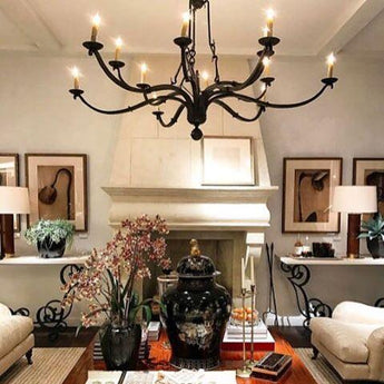 Allegra Large Two-Tiered Chandelier