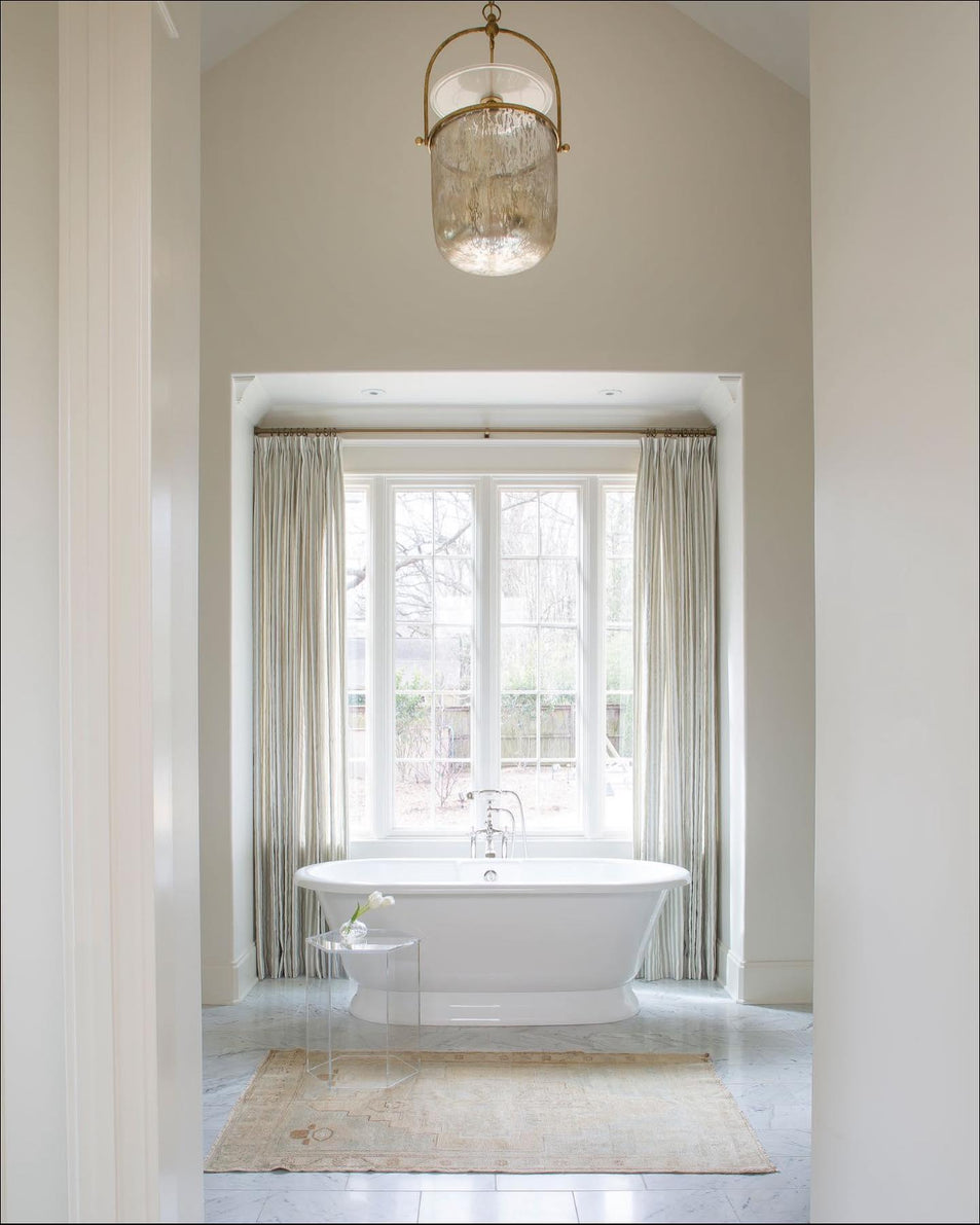 Lorford Large Smoke Bell Lantern, a premium Lantern light by Visual Comfort & Co. Close - up image of its design.