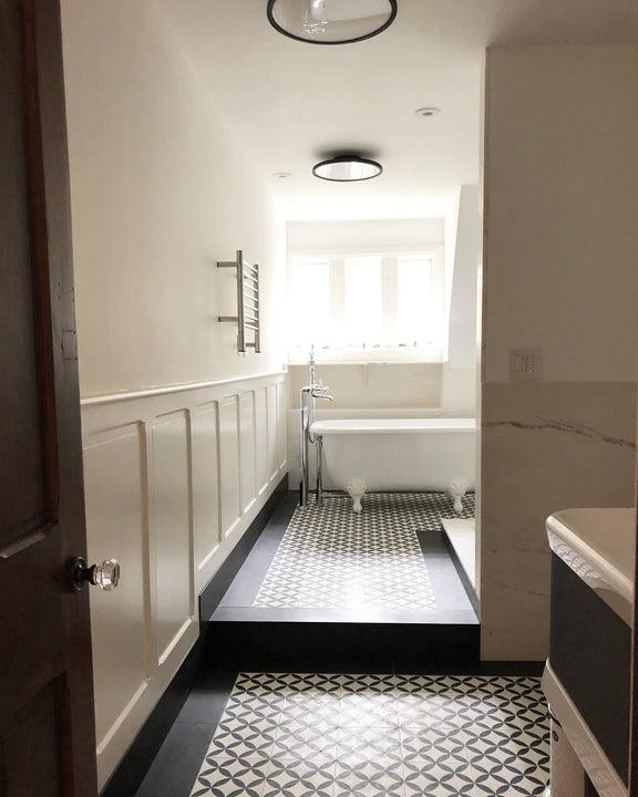 Dot 16" Flush Mount, a premium Flush Mount light by Visual Comfort & Co. Close - up image of its design.