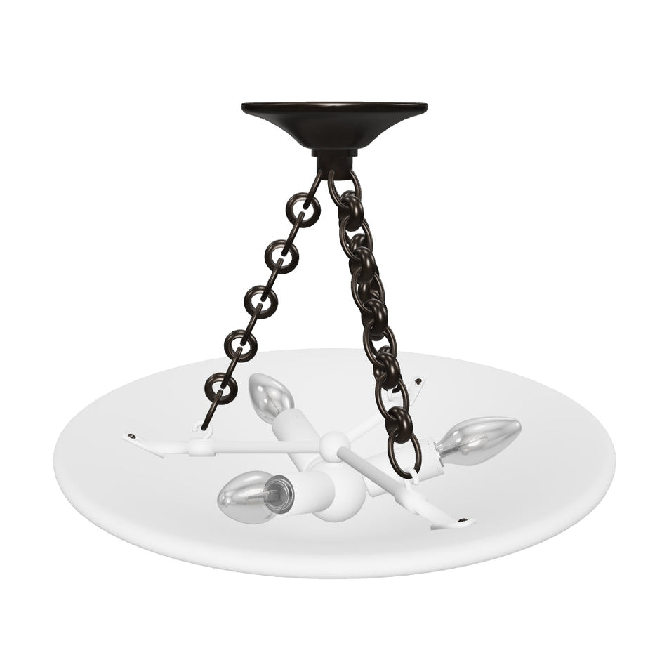 Mollino 16" Semi Flush Mount 3D Model