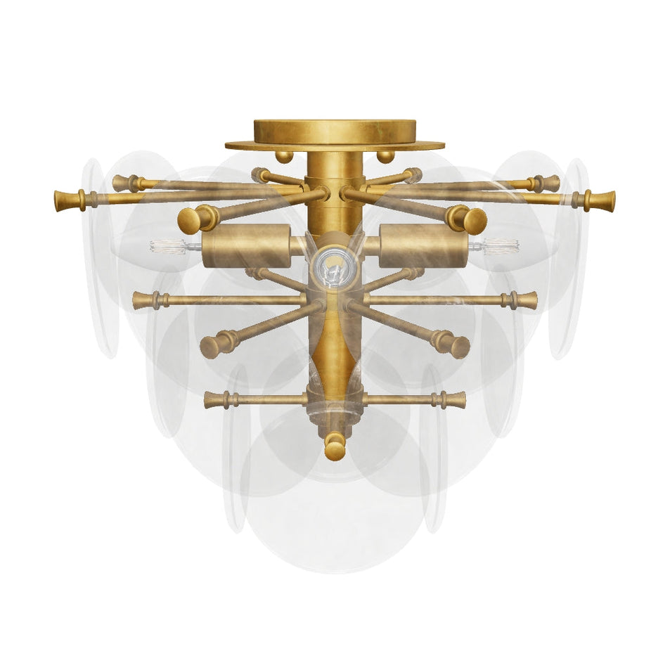 Loire Medium Tiered Flush Mount 3D Model