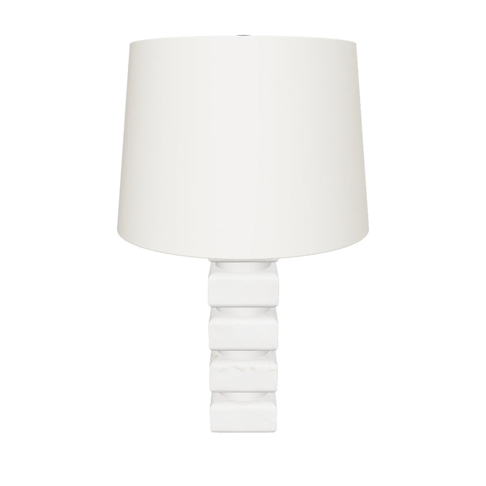 Square Chunky Stacked Table Lamp 3D Model