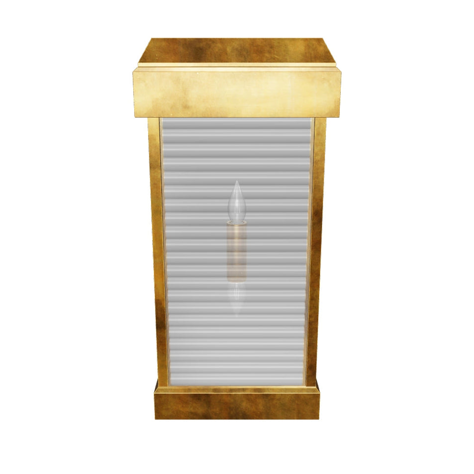 Dunmore Large Curved Glass Louver Sconce 3D Model