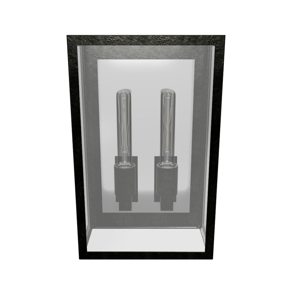 Fresno Medium 2-Light 3/4 Wall Lantern 3D Model