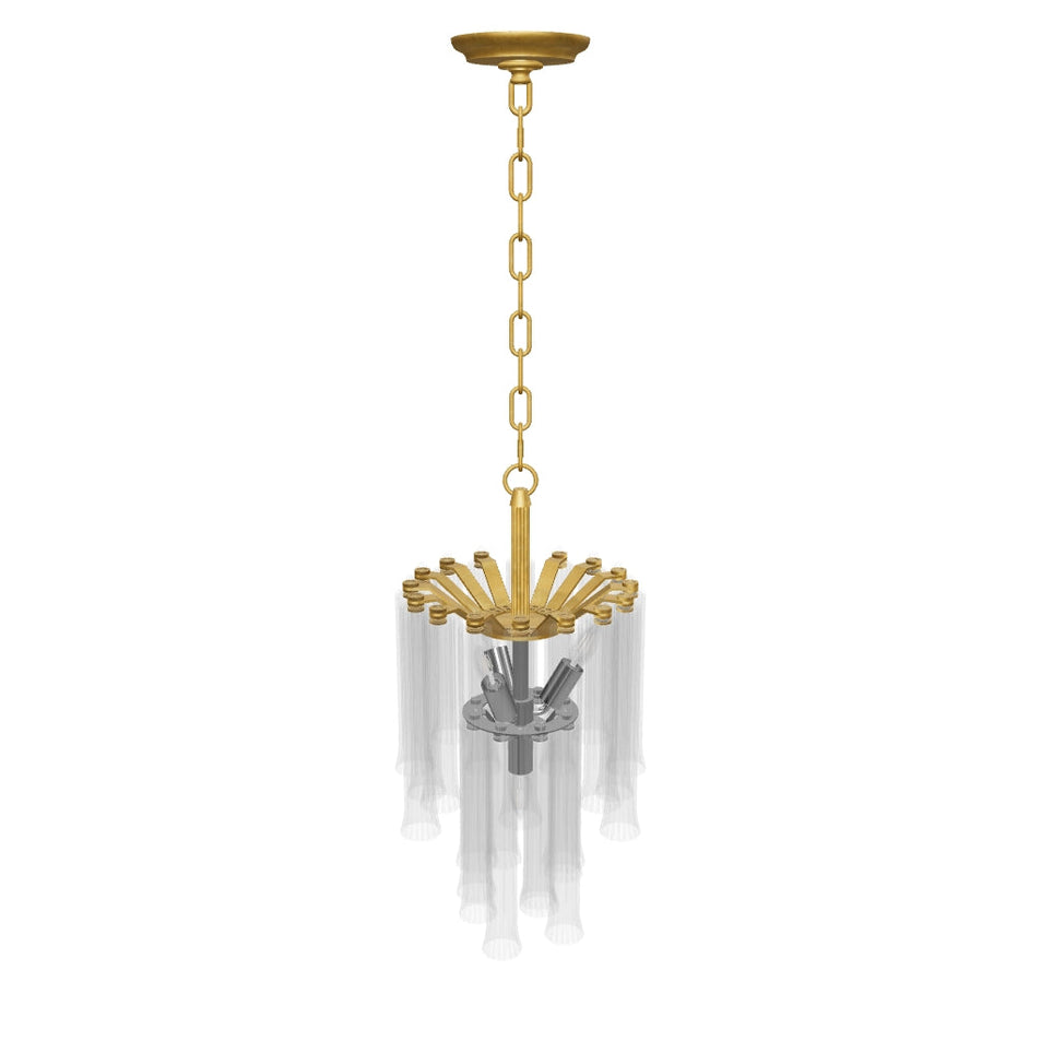 Lorelei Petite Waterfall Chandelier 3D Model