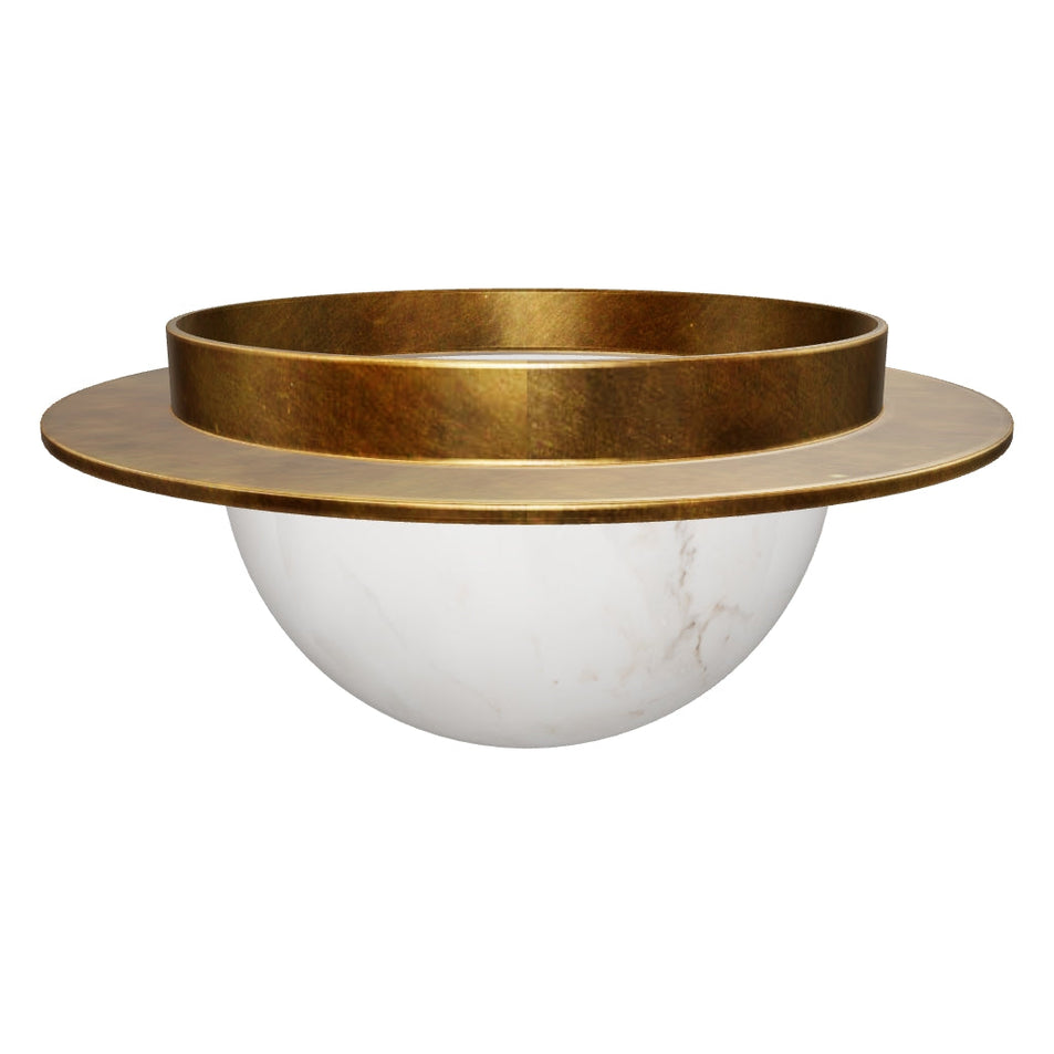 Melange 6" Solitaire Flush Mount 3D Model