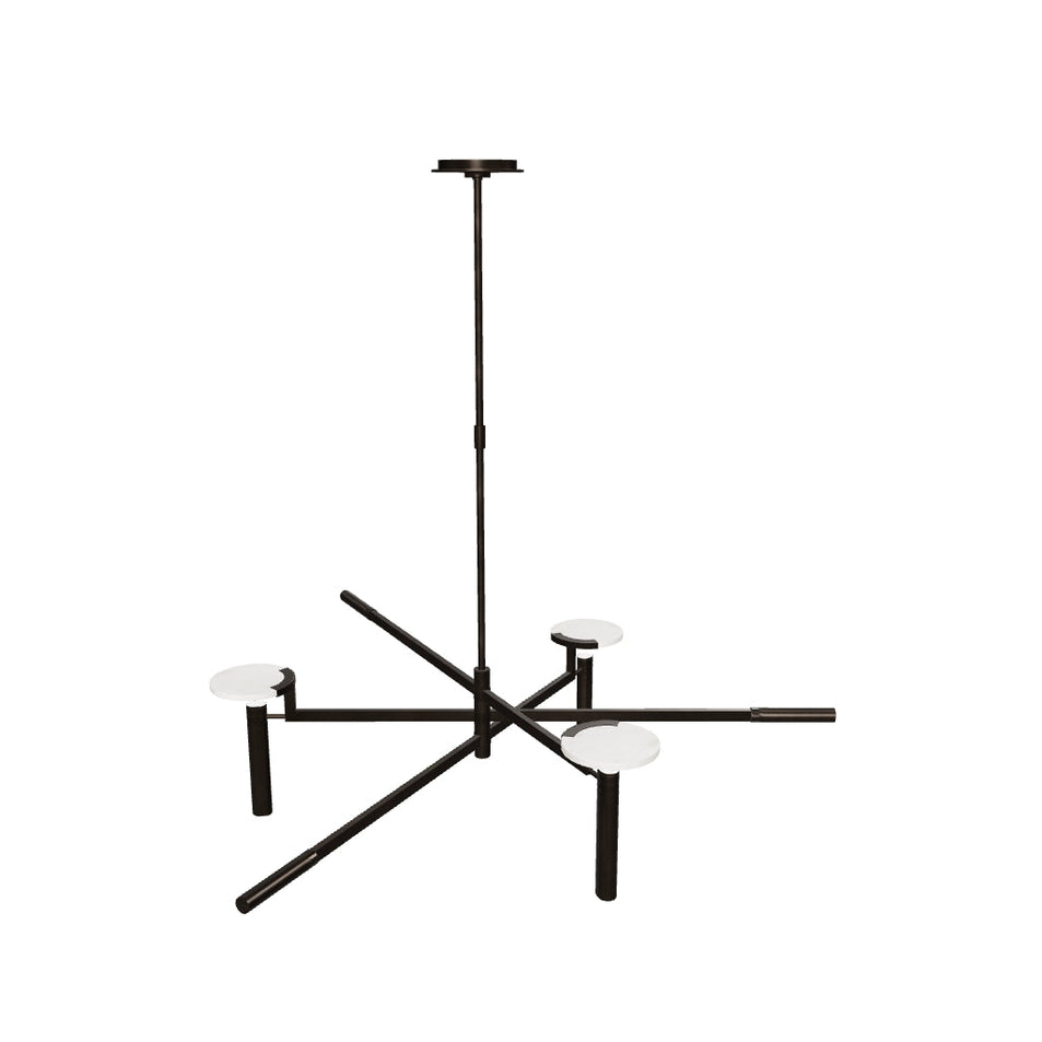 Melange Large Floating Disc Chandelier 3D Model