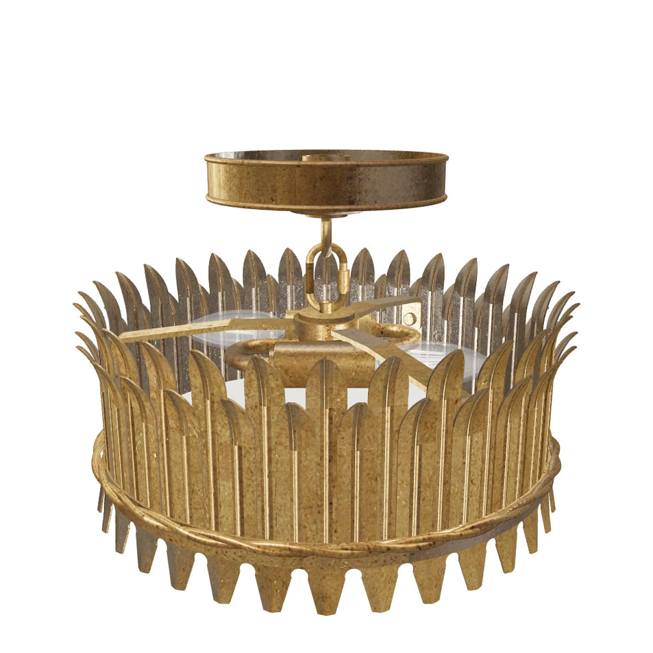 Leslie 12" Semi-Flush 3D Model