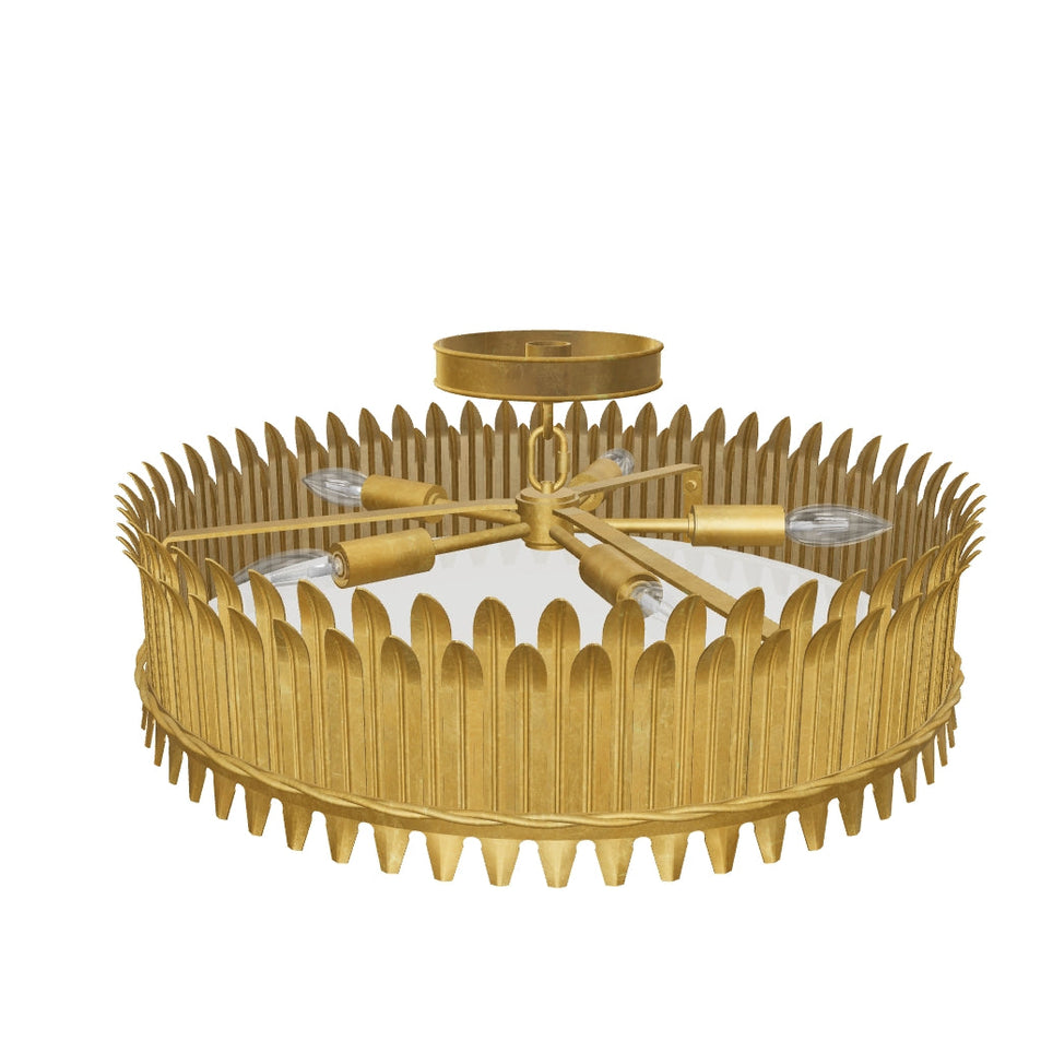 Leslie 21" Semi-Flush 3D Model