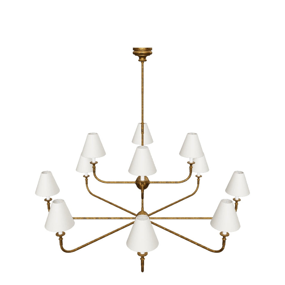 Piaf Grande Two-Tier Chandelier 3D Model