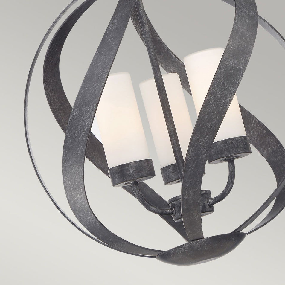 Lampadario da Esterno Blacksmith a 3 Luci