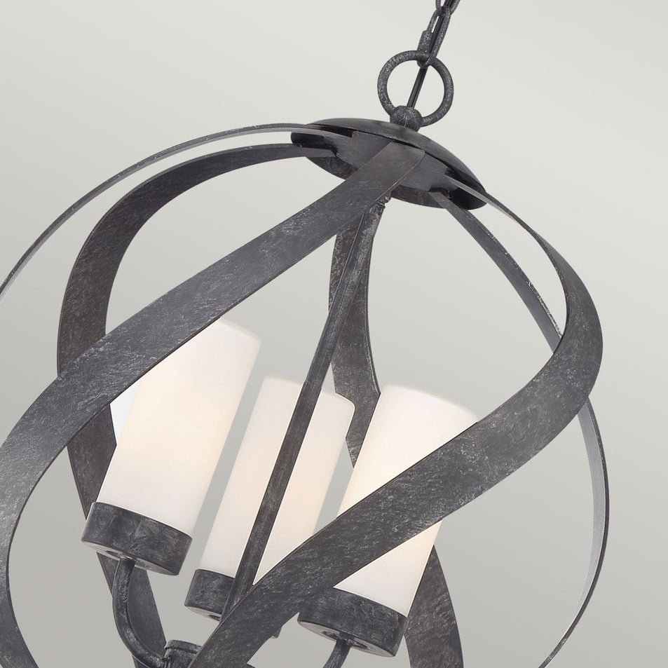 Lampadario da Esterno Blacksmith a 3 Luci