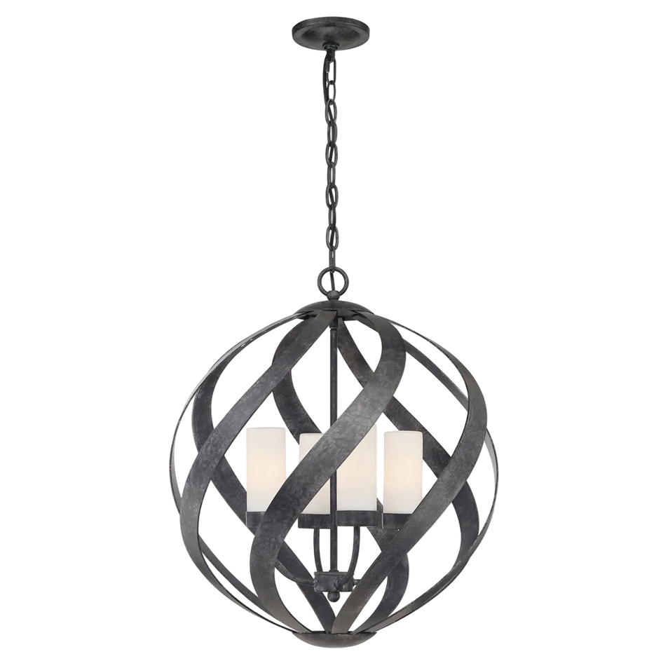 Lampadario da Esterno Blacksmith a 4 Luci