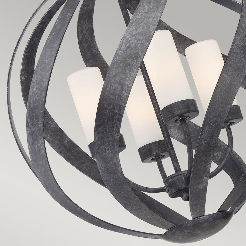 Lampadario da Esterno Blacksmith a 4 Luci