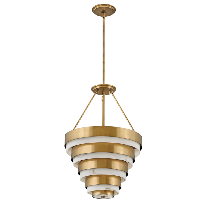 Echelon 4 Light Pendant - Heritage Brass