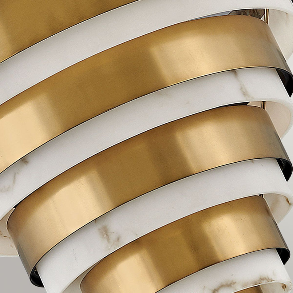 Echelon 4 Light Pendant - Heritage Brass