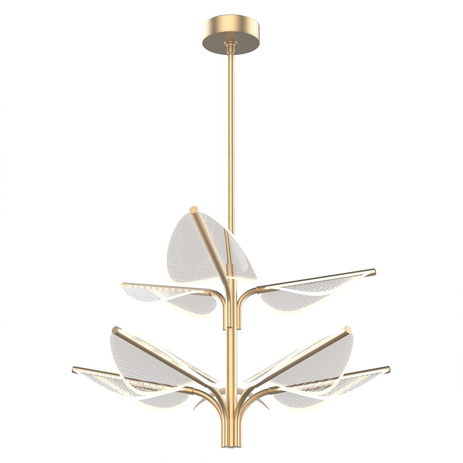 Lampadario a LED Floriana a 8 foglie grande