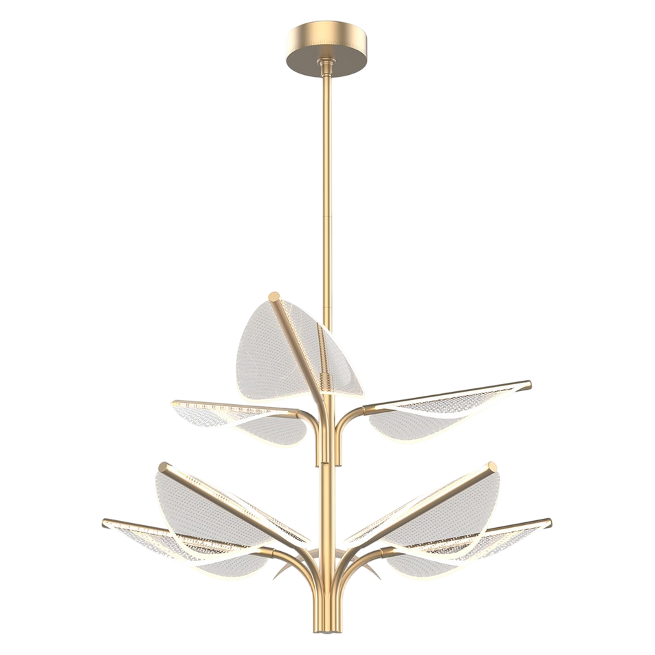Lampadario a LED Floriana a 8 foglie grande