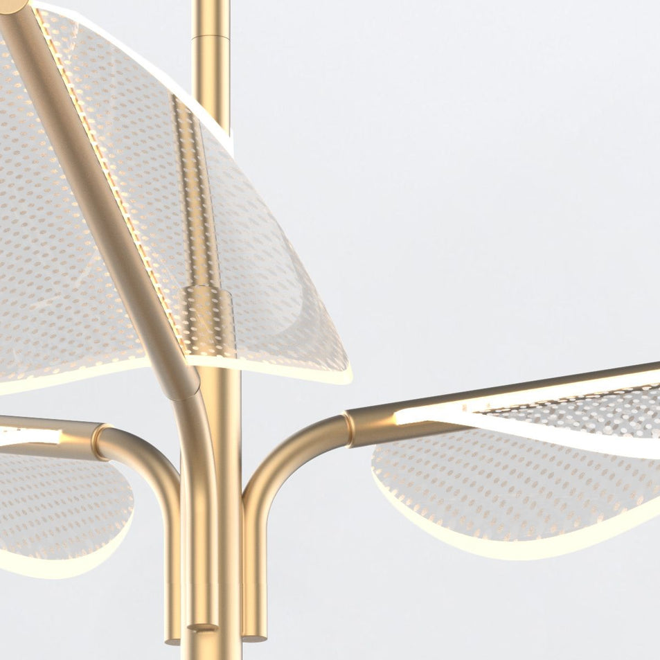 Lampadario a LED Floriana a 8 foglie grande